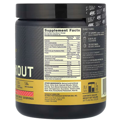 Gold Standard Pre-Workout – Fruit Punch
